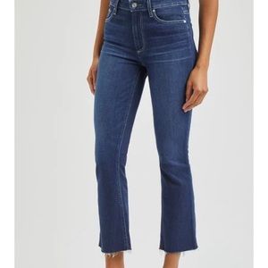 Paige Colette Crop Flare dark denim size 31